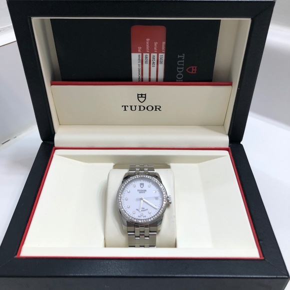 TUDOR “CLAIR DE ROSE” GLAMOUR CLASSIC DIAMOND ? LADIES WATCH main image 6